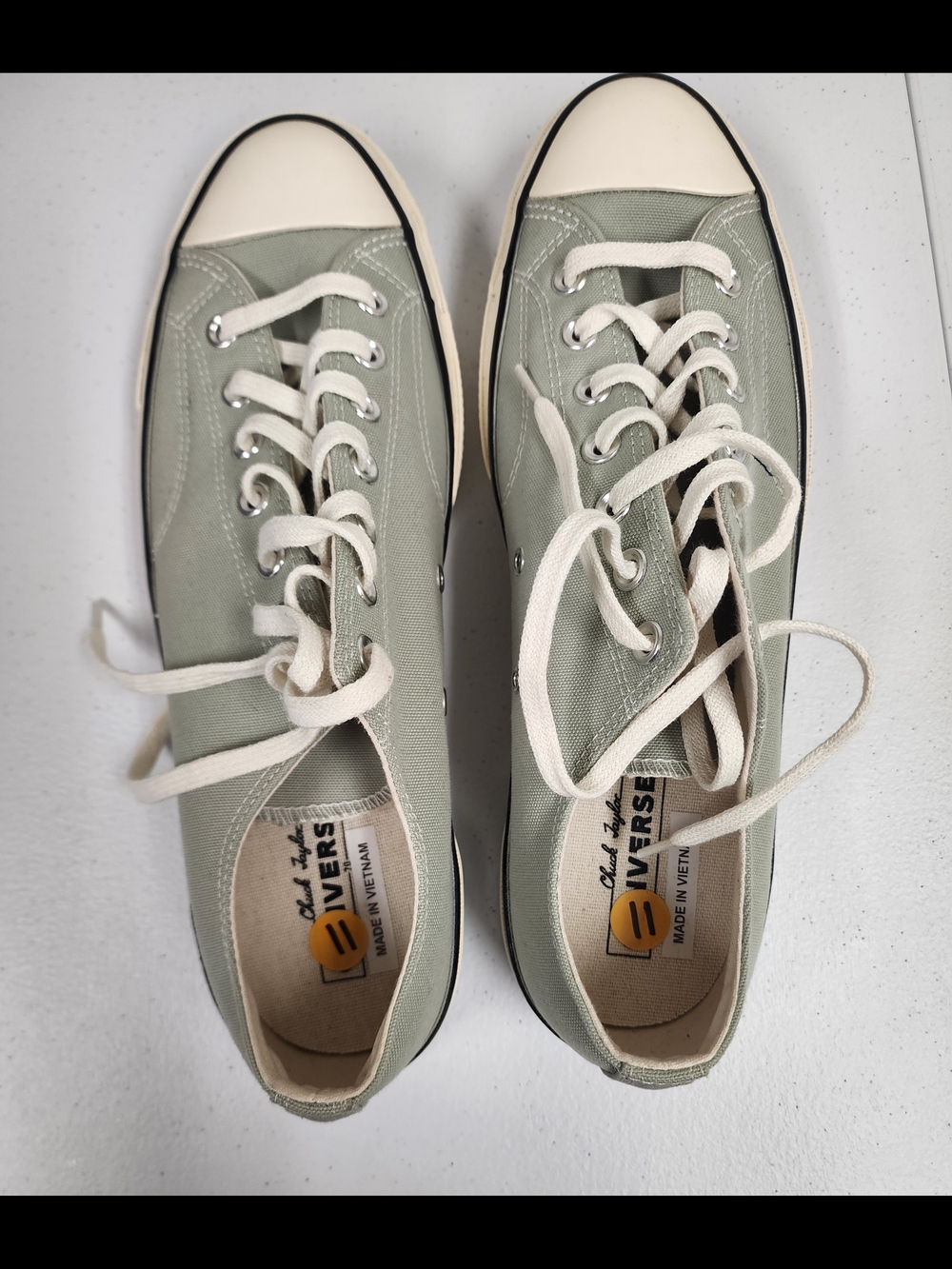 Converse Canvas Low-Top Sneakers with Cream Toe - Picture 3 of 6